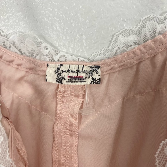 Free People Aries Pink Satin Lace Slip Dress - Picture 12 of 13